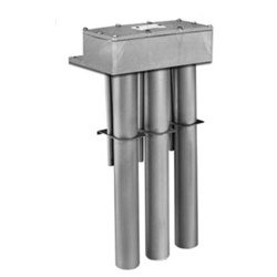 Triple Metal OTS 304 Stainless Steel Heater, 9000W, Hot zone, 16 in., 23" overall length