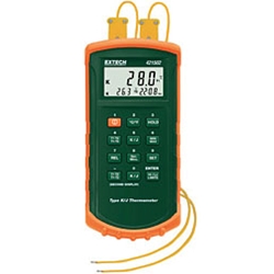 421502 Type J/k, Dual Input Thermometer with Alarms