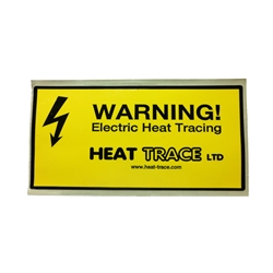 Caution Label for Insulated Heat Trace Cable