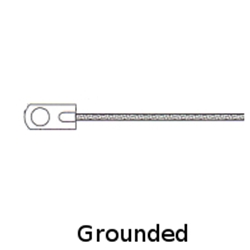 Grounded Ring Thermocouple .33 inch ID Ring Size with Fiberglass Insulated Leadwires