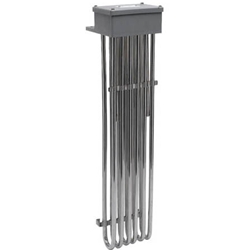 6HS Six Element 316 Stainless Steel Heater, 6000W, 10"hot zone, 17"OAL