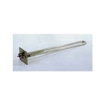 3" Square Flange Heater, 304SS 6kW, 39.25" imm., 50W/sq.in