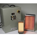 Infrared Panel with 25 inch Lamps, Medium Wavelength Lamps