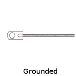 Grounded Ring Thermocouple .20 inch ID Ring Size with Fiberglass Insulated Leadwires