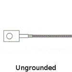 Ungrounded Ring Thermocouple .33 inch ID Ring Size with Fiberglass Insulated Leadwires
